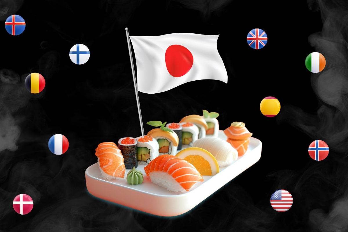 What are the differences between sushi in Japan and in other countries?